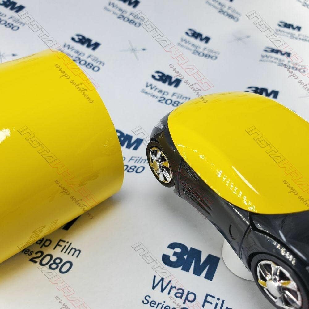 3M 1080 G15 GLOSS BRIGHT YELLOW 60in x 600in (5ft x 50ft) Car Wrap Vinyl Film