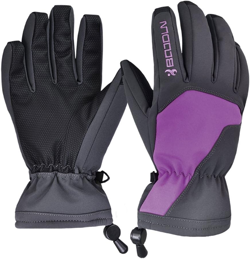 juisdesy Winter Ski Gloves - Waterproof Snowboard Skiing Full Finger Warm Snow Gloves - Outdoor Windproof Snowproof Camping Hiking Climbing Mountain Bike Trekking Cycling Gloves - Men and Women