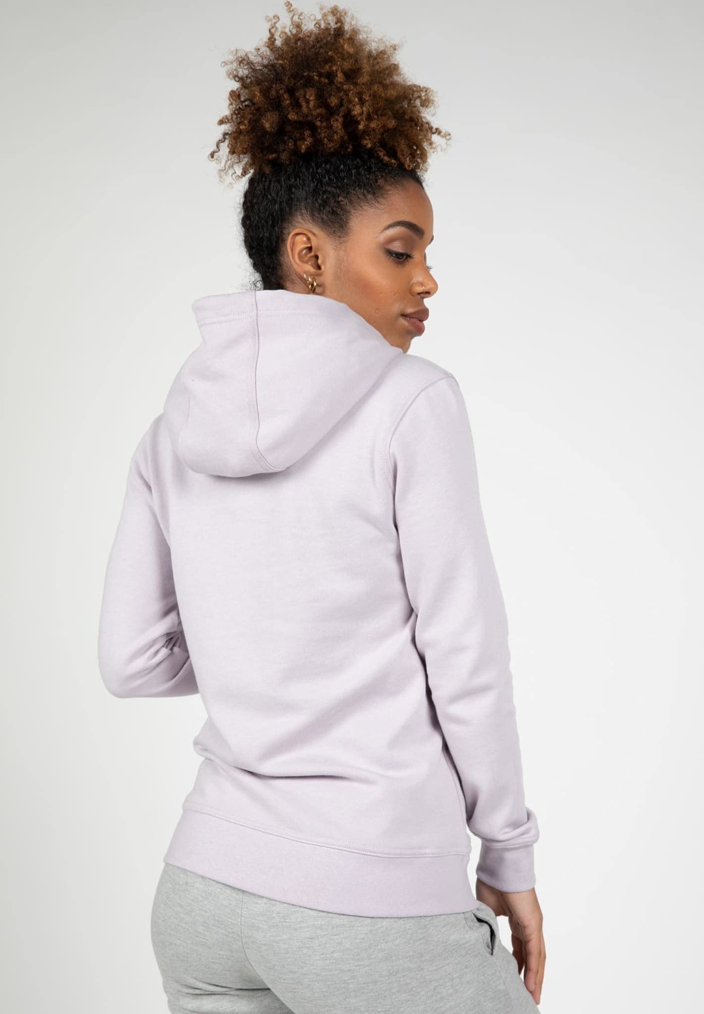 Gorilla Wear - Bluza z kapturem Charlotte – liliowa – bodybuilding sport czas wolny na co dzień, wygodna z nadrukiem logo z bawełny i poliestru optymalna swoboda ruchów