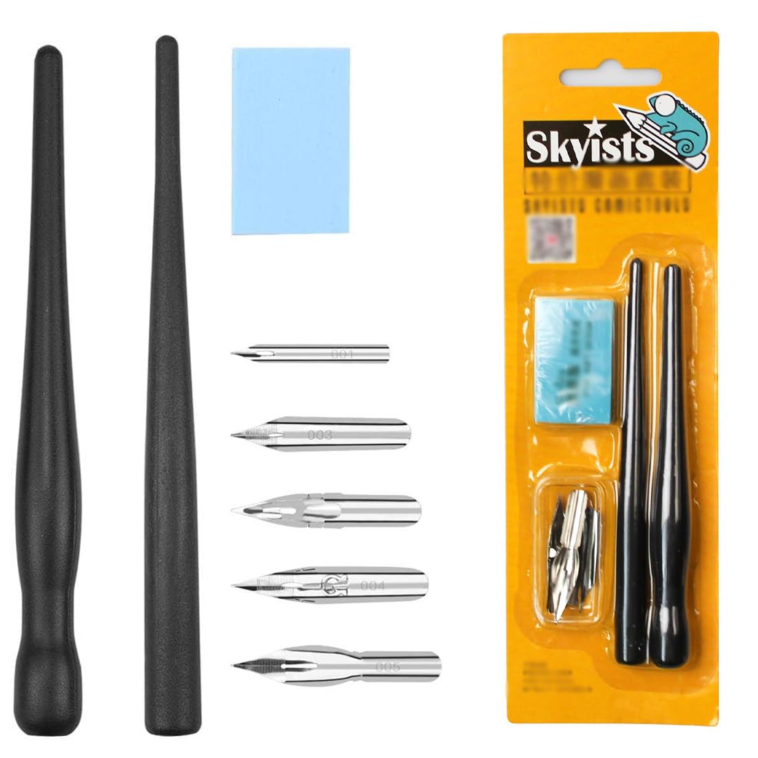 LuLiyLdJ Calligraphy Nib Set, Calligraphy Nibs, Calligraphy Nibs Set including 2 Pen Holders and 5 Nibs
