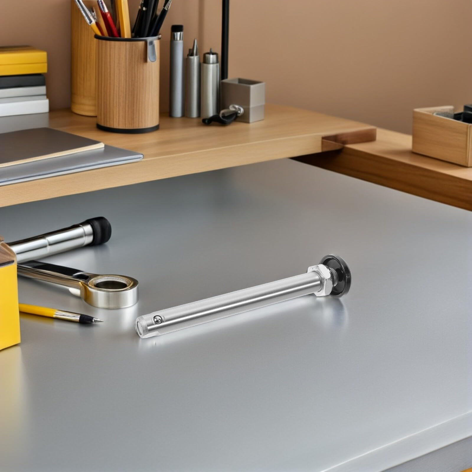 Eje de Repuesto de Acero Inoxidable para Silla de Ruedas, Pieza de Rueda Trasera, Liberación Rápida, Uso Interior y Exterior