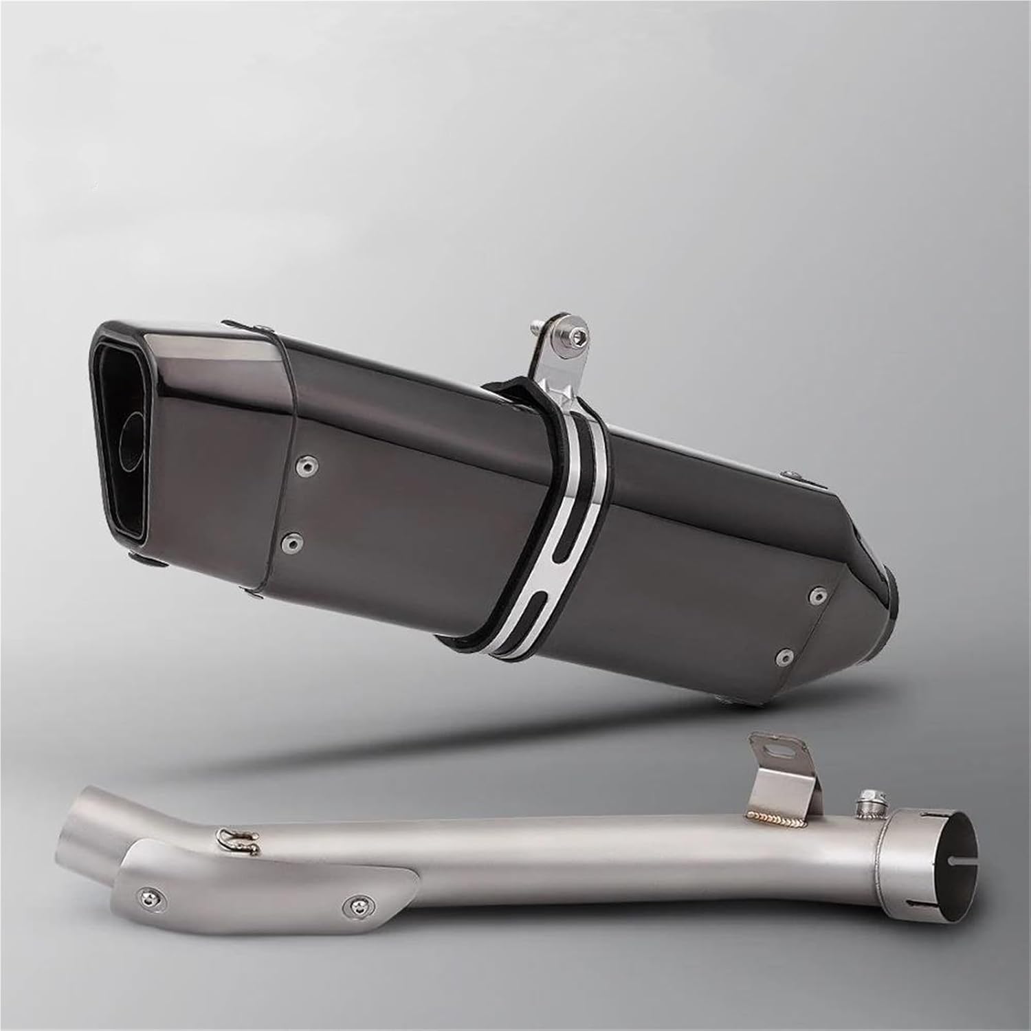Generic Exhaust Pipe Silencer Motorcycle Exhaust Pipe For SUZUKI GSXR1000 GSXR GSX-R 1000 2007-2011 Escape System Tube Link Pipe 51Mm Muffler Motorbike Connecting Tube
