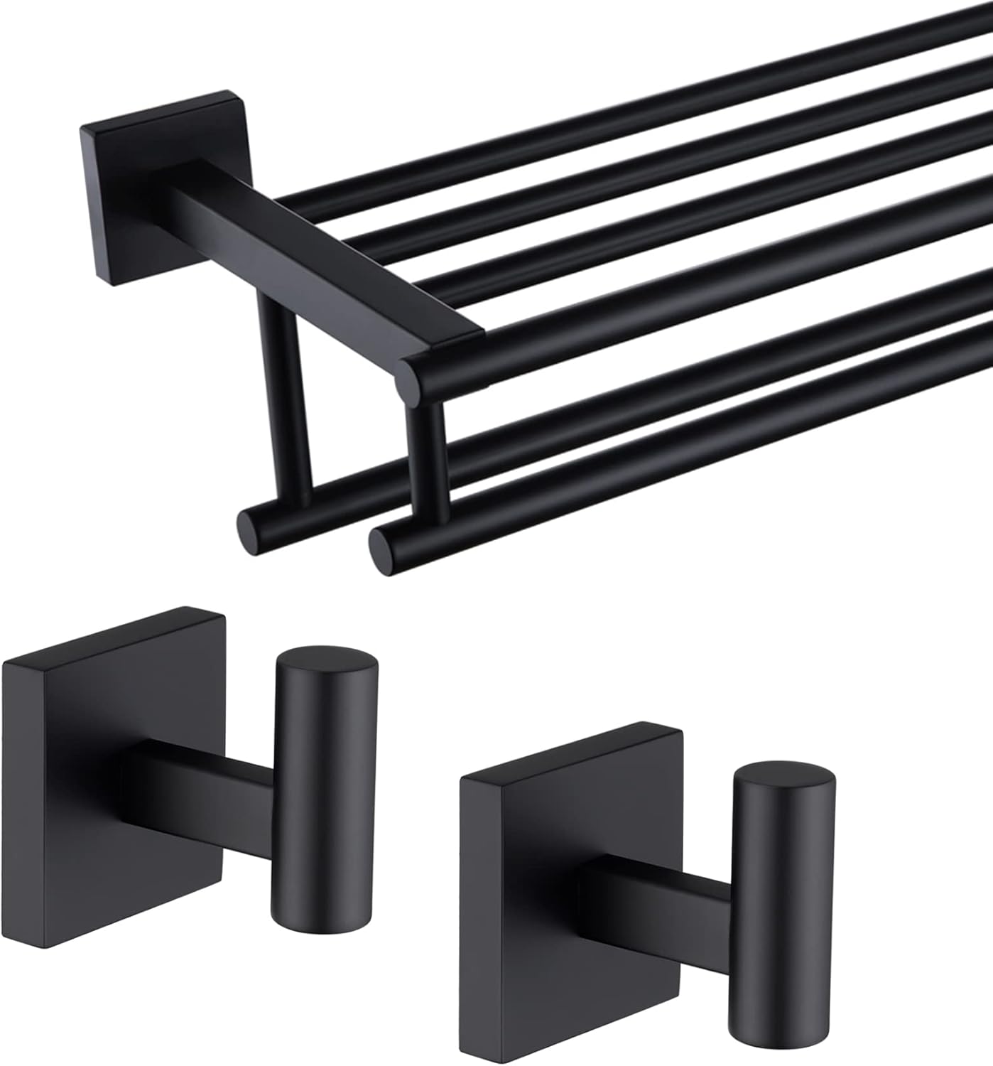 KOKOSIRI 24 Inch Bath Towel Rack with Double Towel Bars