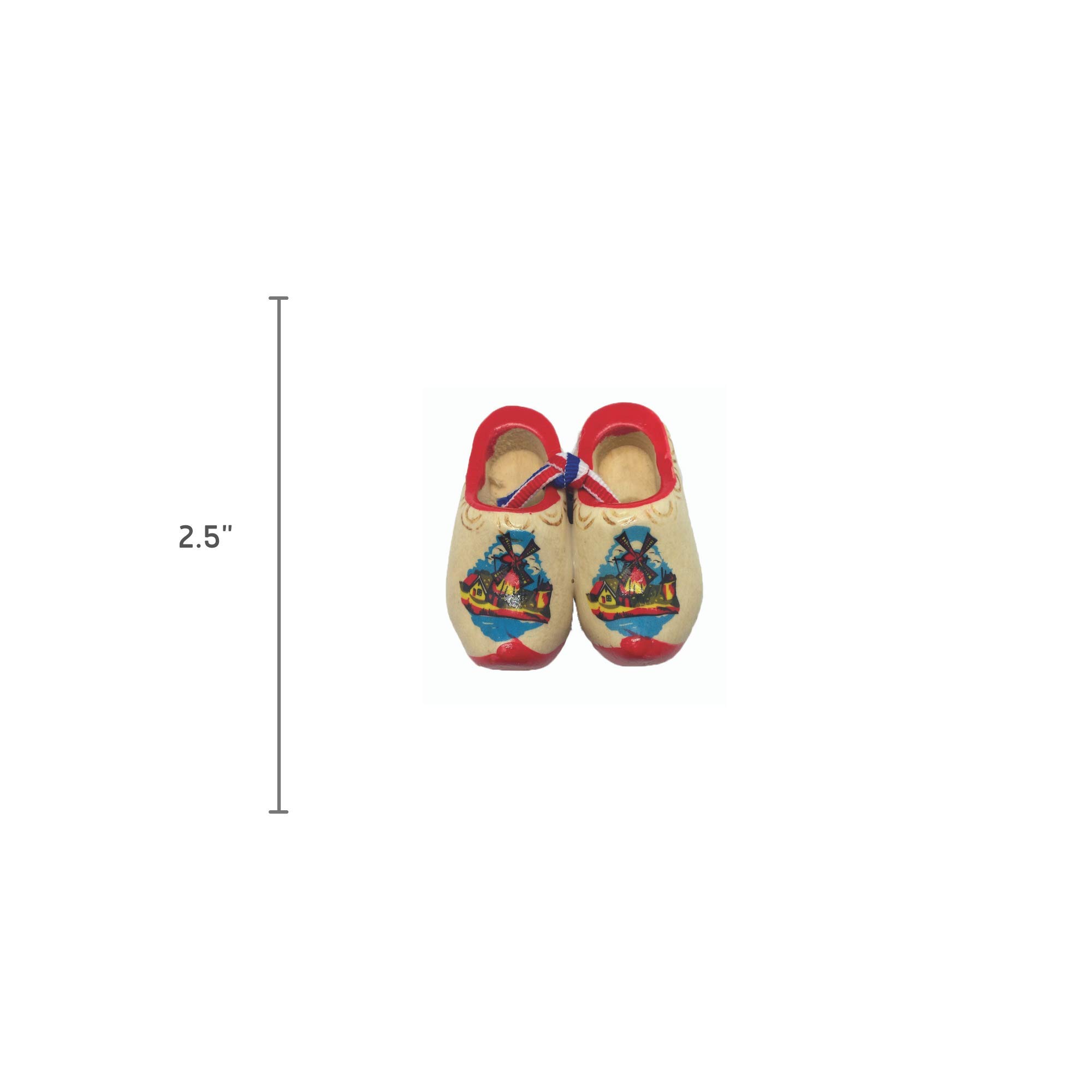 Amazon.com: Dutch Wooden Shoes with Windmill Scene, Mini Wooden