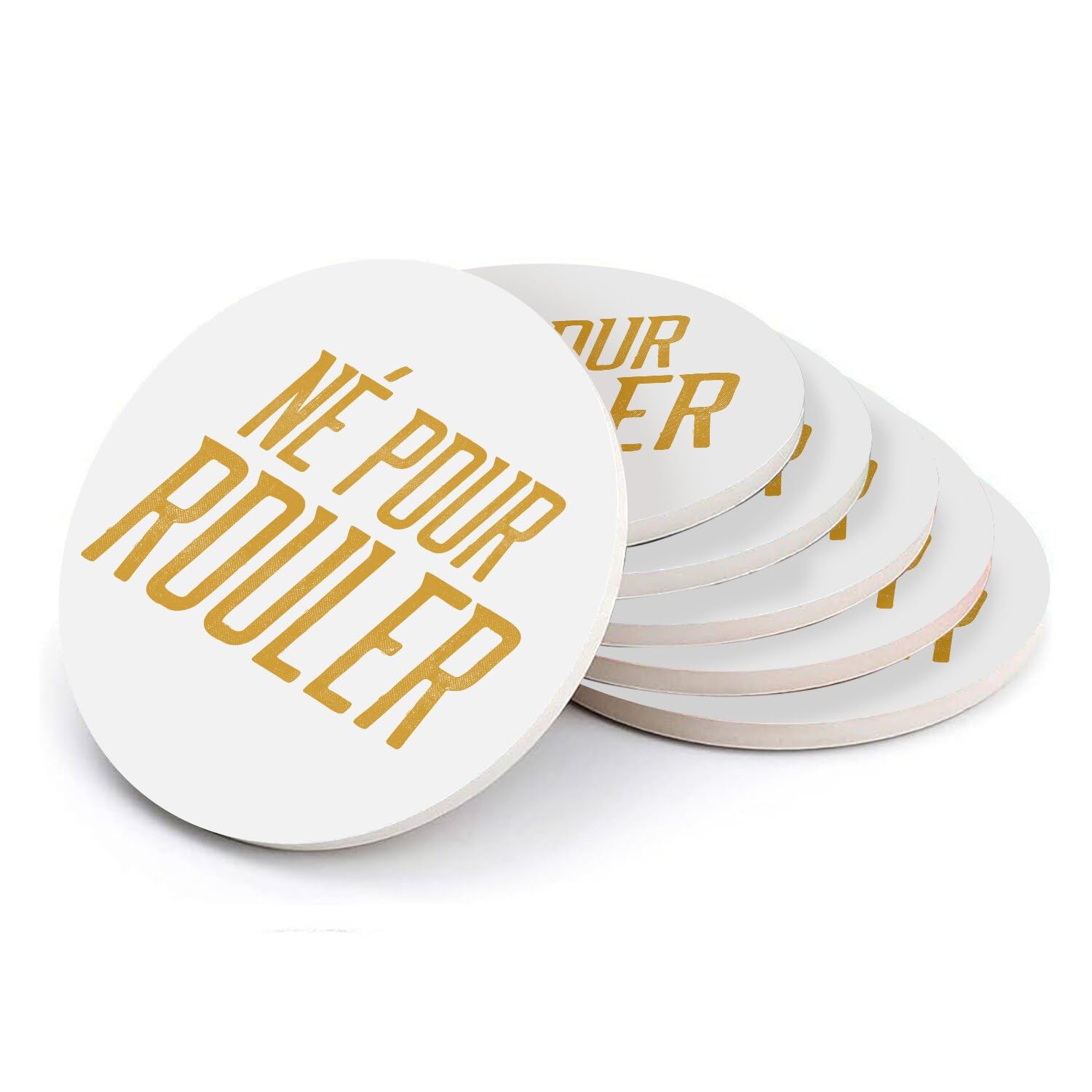 Sous verre ronds en céramique pour moto cafe racer x6
