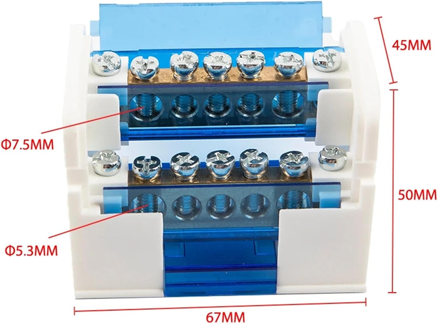 Terminal Block - 500V/125A Power Connection Distribution Box