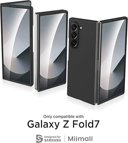 Miniatura 2 de Miimall Funda para Samsung Galaxy Z Fold 7 con protector de pantalla, funda delgada de grado militar para Galaxy Z Fold 7 antihuellas, a prueba