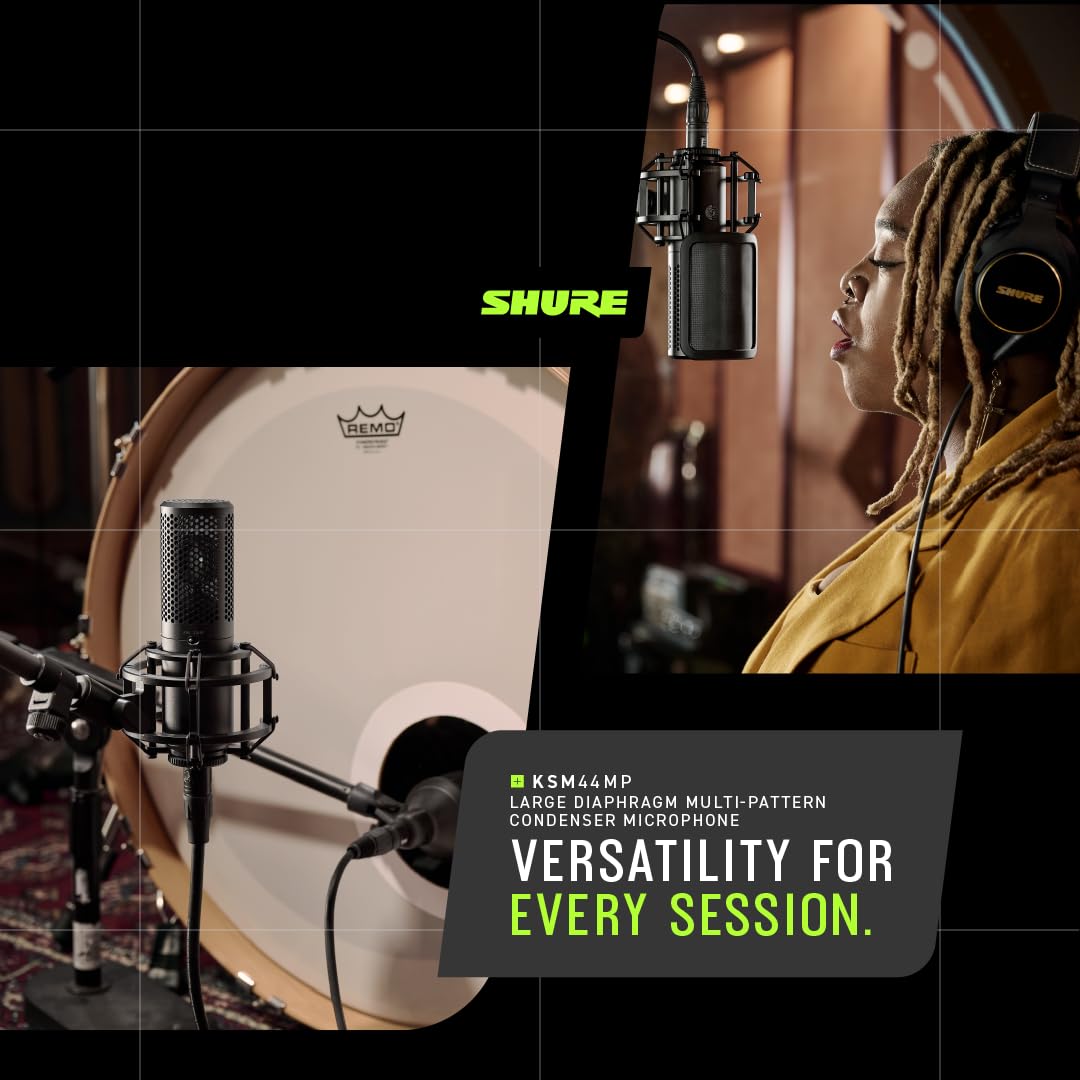 Amazon.com: Shure KSM44MP Large Diaphragm Multi-Pattern Microphone