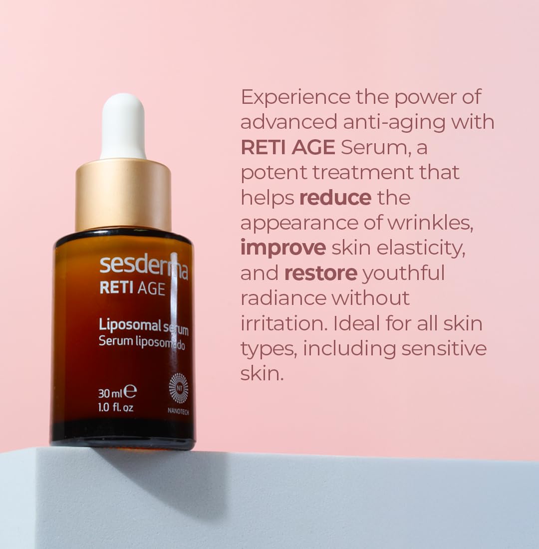 Sesderma RETI AGE Anti-Aging Serum | Retinol | First Signs of Aging | Anti-Wrinkle | Hydration | Firmness | Liposomal Serum, 1.0 fl oz - Image 3