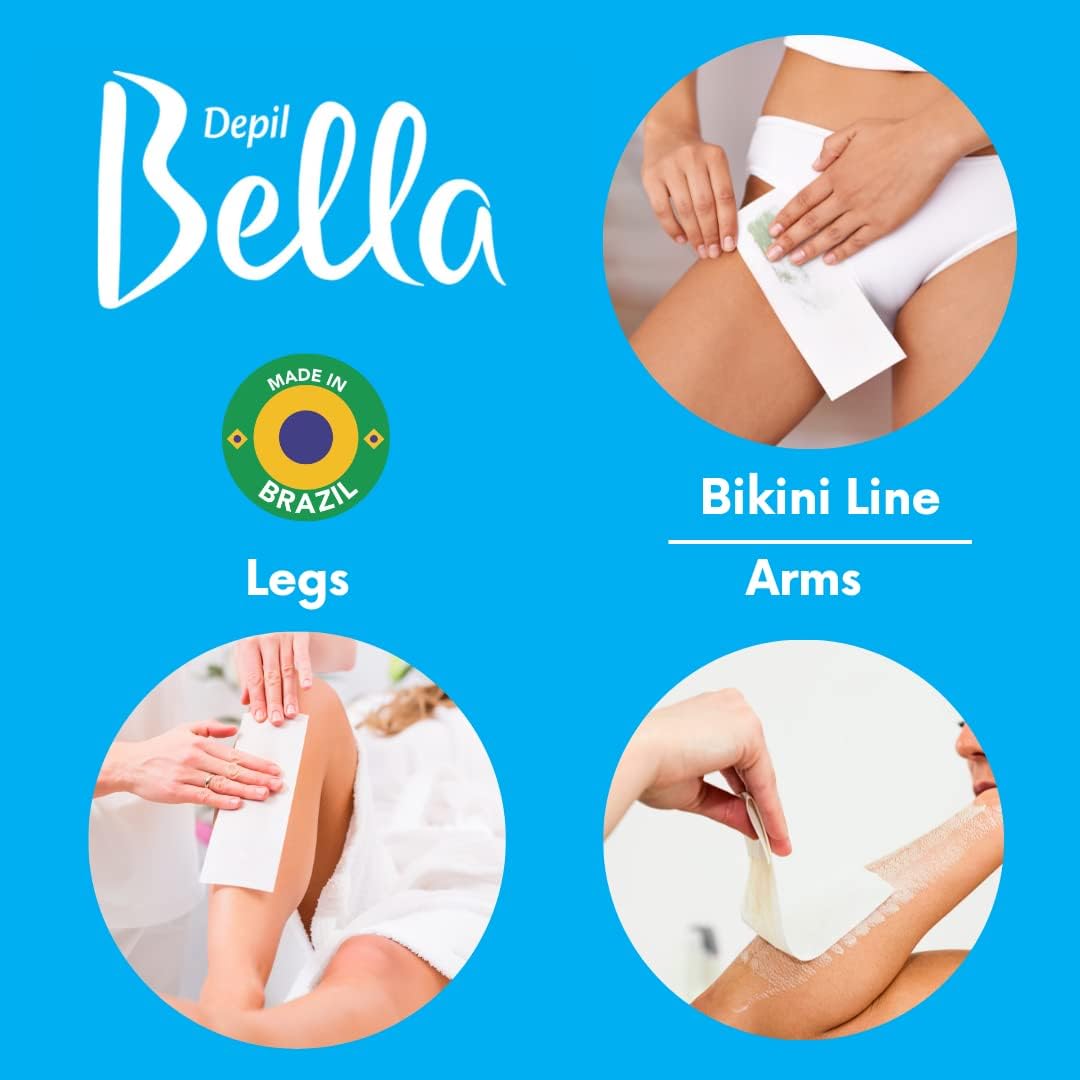 Depil Bella Roll On Wax Honey and Propolis Depilatory | Body Waxing, Hair Removal Wax-Cartridge | For Men and Women | Home Self Waxing | Sensitive Skin | Painless (6 PACK+COMBO)