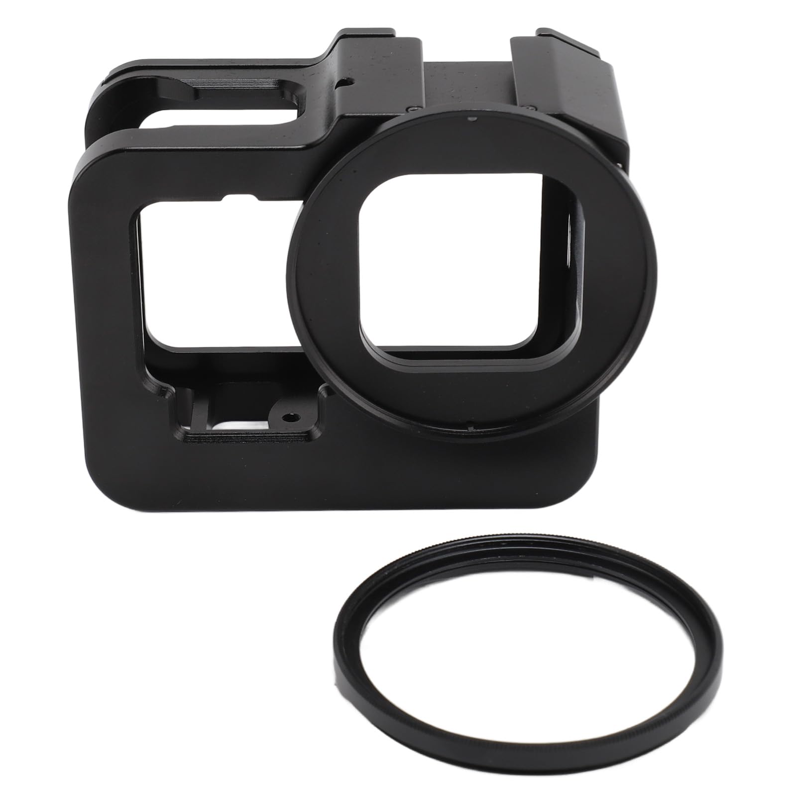 Coque de Cage de Caméra, Boîtier de Cadre en Aluminium pour Caméra, Boîtier de Protection à Découpes Précises avec Tournevis Hexagonal en Forme de L pour Appareil Photo, Support
