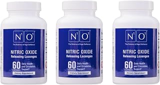 N1O1 Nitric Oxide Lozenges for Heart Health Support - Dietary Supplement for Blood Flow, Oxygenation and Blood Pressure - 180 Count