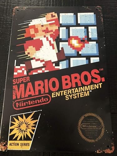 Decoración de pared para niños y hermanos, letrero de metal retro para Nintendo Nesd Ecor Games Gamer decoración de pared para niños, 8 x 6 pulgadas