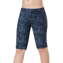 Boys-Swim-Jammers Youth-Athletic Swimming-Shorts Quick-Dry - with Drawstring Kids Soft Swimsuits UPF 50+