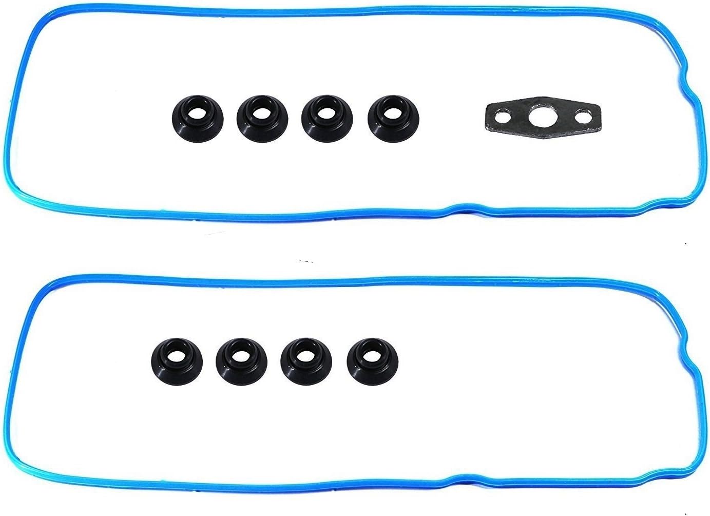 GOHAWKTEQ Valve Cover Gasket Set G10504VG Compatible with Escalade, Avalanche/Express/Silverado, GMC Envoy/Sierra, Hummer, Isuzu and Pontiac