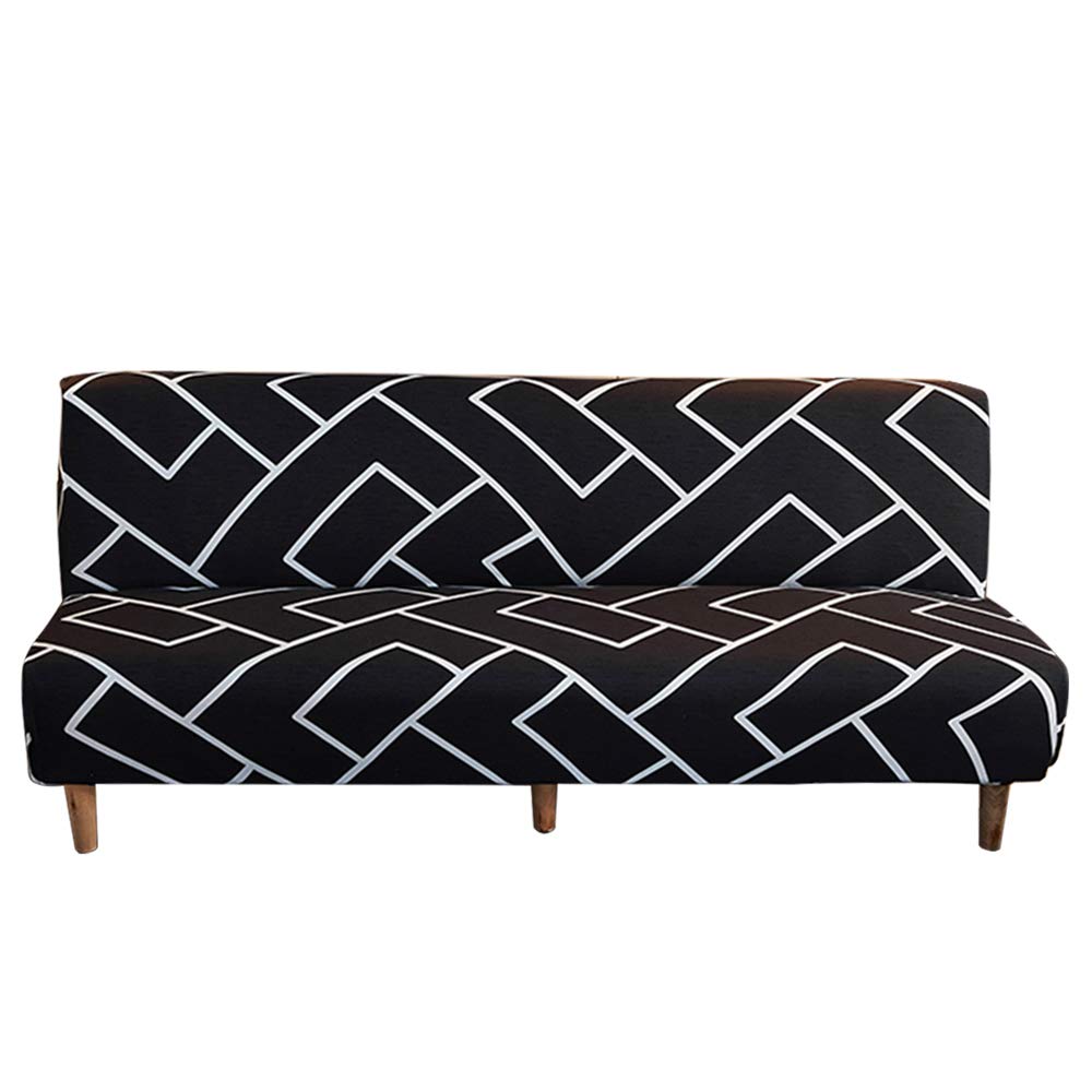 WJHDWYD Armless Sofa Cover Stretch Sofa Bed Cover Futon Covers Armless Sofa Cover(15)