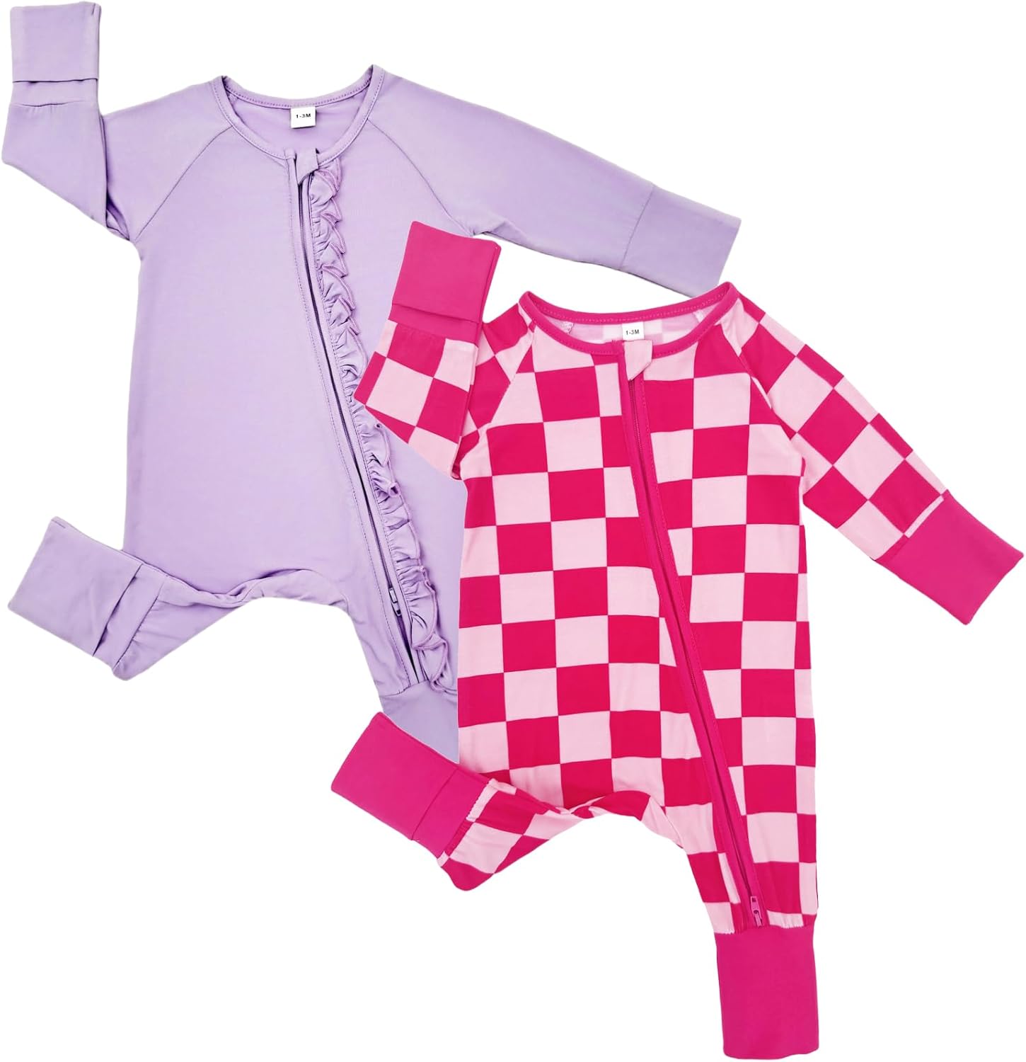 Bow Dream Baby Girl Romper Jumpsuit Bamboo Rayon Baby Clothes Boys & 2 Way Zipper Outfit Baby Clothes for Girls