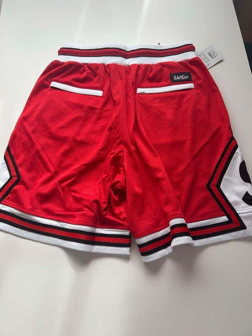 SAPEur バスケットボールショーツ　 赤白 SAPEur バスケットボールショーツ 赤白