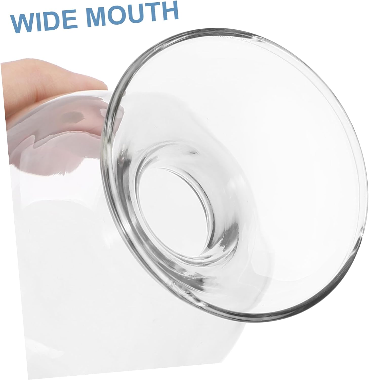 Luxshiny Transparent Glass Specimen Bottle Round Laboratory Storage Container with Stopper for Experiments and Display Reusable Glass Match Holder for Home and School Use