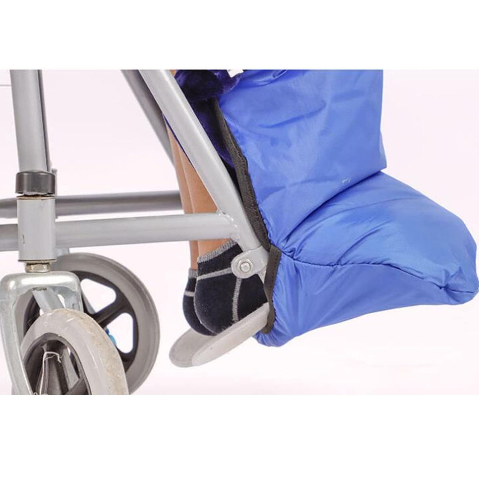 Manta Térmica Para Silla De Ruedas, Protector De Pies Para Piernas Con Forro Polar De Felpa A Prueba De Viento De Invierno, Funda Calentadora Para Silla De Ruedas Diseño Amplio Cierre Trasero Elásti