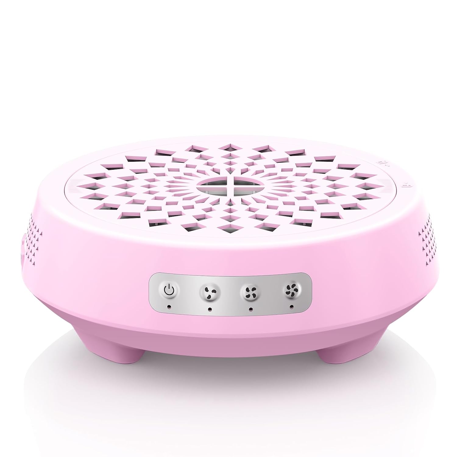 Professional Nail Dust Collector, Quiet Nail Vacuum Cleaner Machine with Reusable Filter, Powerful Suction Nail Tech Dust Fan for Acrylic Gel Nails Art Polishing, Manicure Pedicure Salon Home, Pink