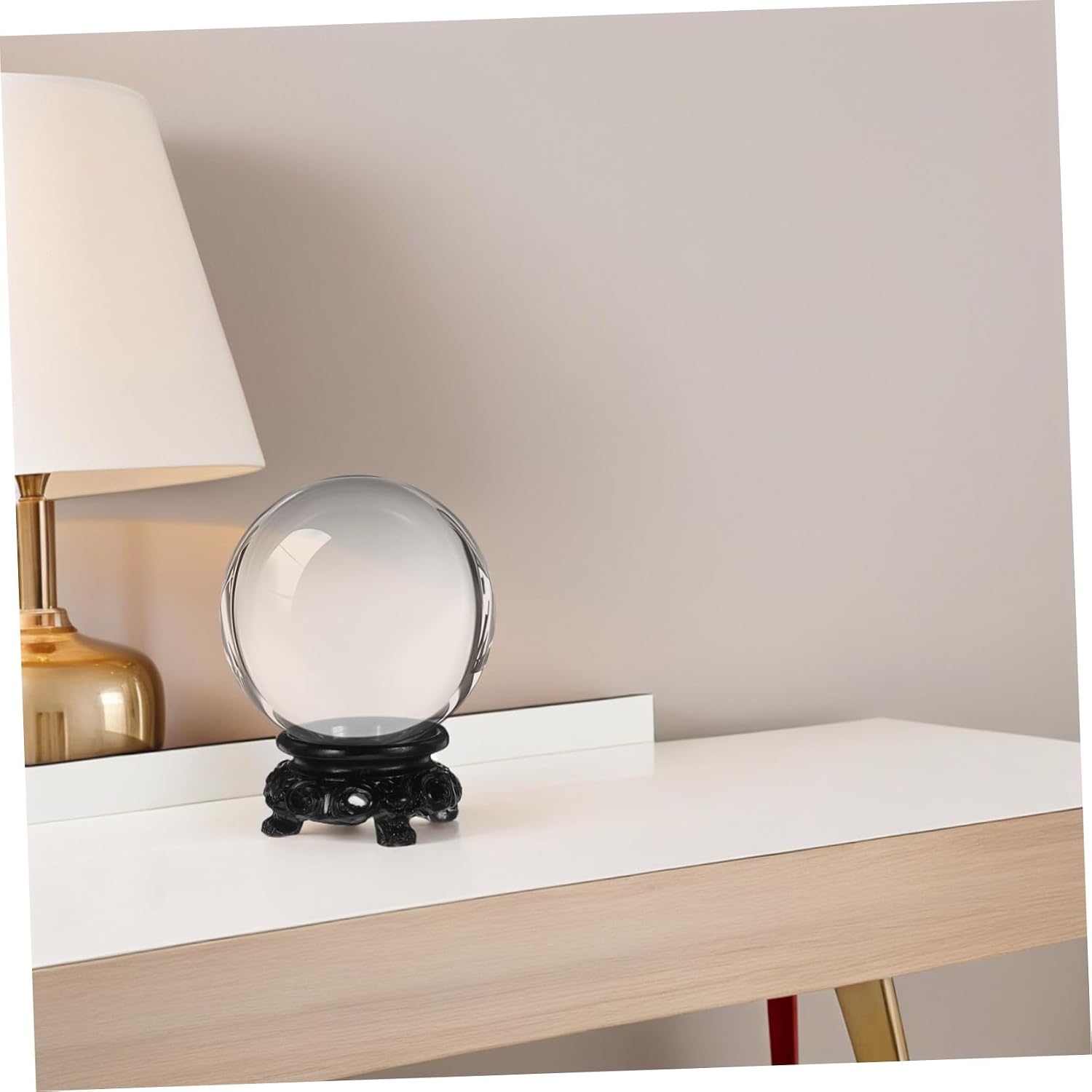 Healifty Hollow Crystal Sphere Holder Resin Vintage Stand for Crystal Balls