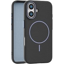 Callyue for iPhone 16 Case Black, [Compatible with Magsafe], Soft Non-Slip Shockproof Protective Bumper Cover for 6.1 Inch iPhone 16