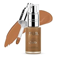 Vista 9 de PÜR MINERALS 4-in-1 Love Your Selfie Foundation & Concealer - Longwear Full Coverage Liquid Makeup Foundation with Hydrating Blend for