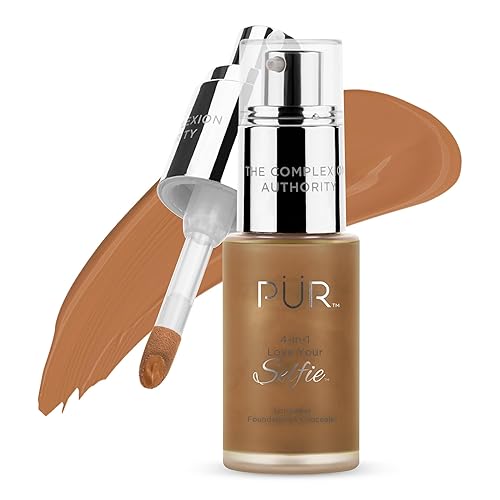 Miniatura 9 de PÜR MINERALS 4-in-1 Love Your Selfie Foundation & Concealer - Longwear Full Coverage Liquid Makeup Foundation with Hydrating Blend for