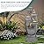 Ultym 40.5" Outdoor Fountain, Four-Column & Bowls Water Feature with LED Lights, Modern Resin Soothing Cascading Waterfall for Patio, Backyard, Garden or Porch