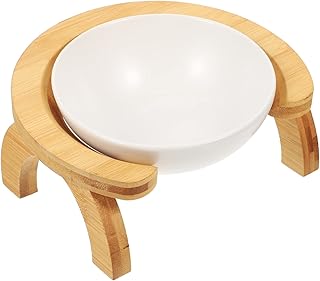 Balacoo Tigela De Cerâmica Para Animais De Estimação 1 Conjunto De Tigela De Cerâmica Para Gato Comida De Gato Cerâmica Coluna Cervical Tigelas De Comida De Gato De Cerâmica