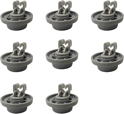 Juego de ruedas de cesta inferior para lavavajillas OEM (8 unidades) - Reemplazo compatible para lavavajillas Samsung Modelo DW80R2031 Series