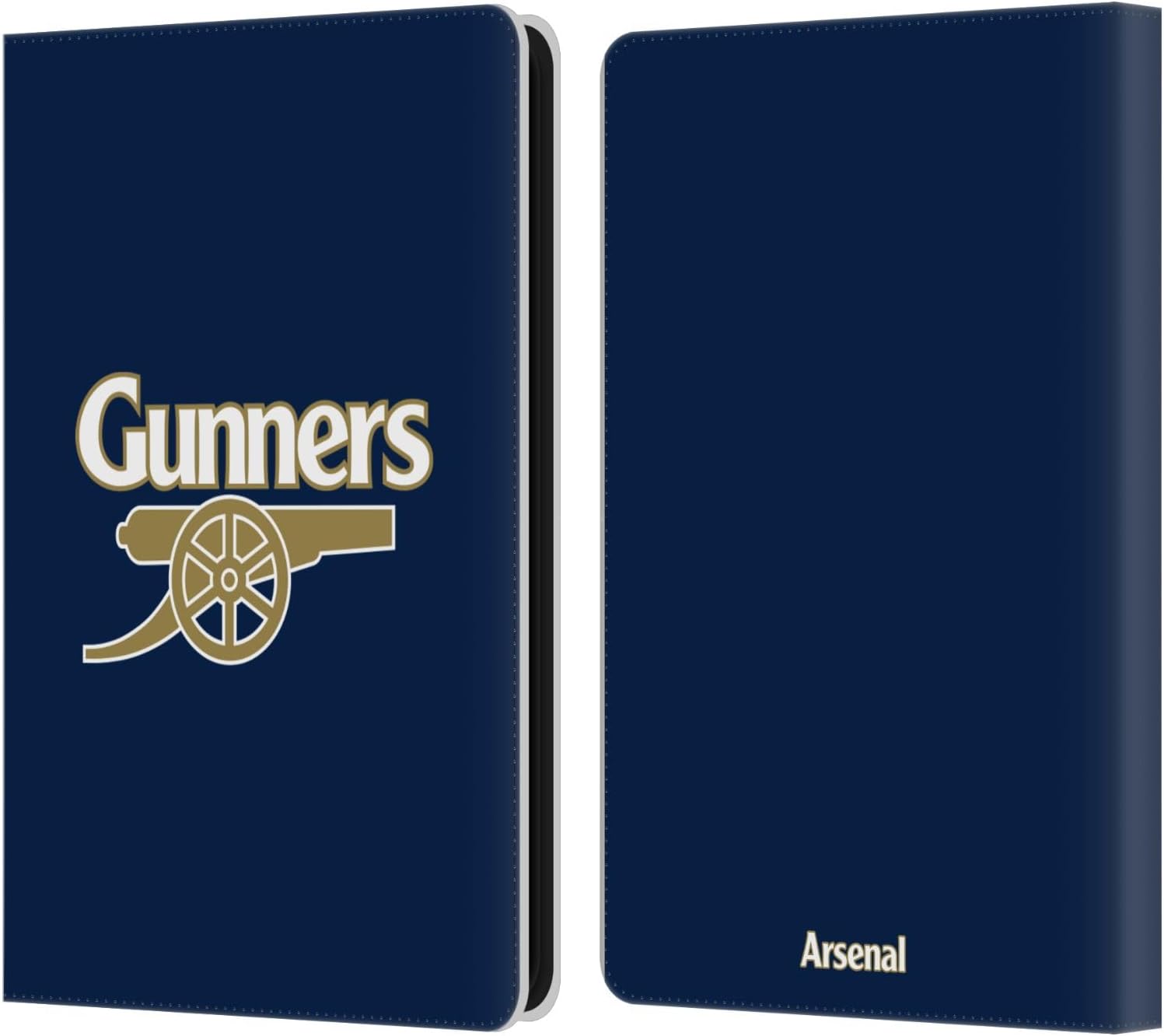 Head Case Designs Officially Licensed Arsenal FC Stripes 3 Crest 2 Leather Wallet Case Compatible with Amazon Fire Max 11 2023