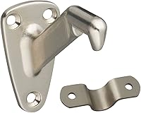 National Hardware N325-779 MPB112 Satin Nickel Handrail Bracket - Adjustable Strap, Zinc Die-Cast, Lifetime Warranty