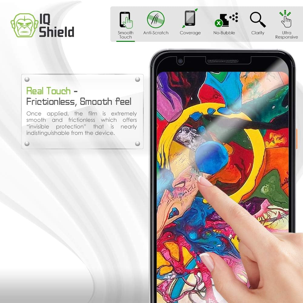 IQShield Screen Protector Compatible with Google Pixel 3a XL 6 inch (2-Pack)(Case Friendly) Anti-Bubble Clear Film