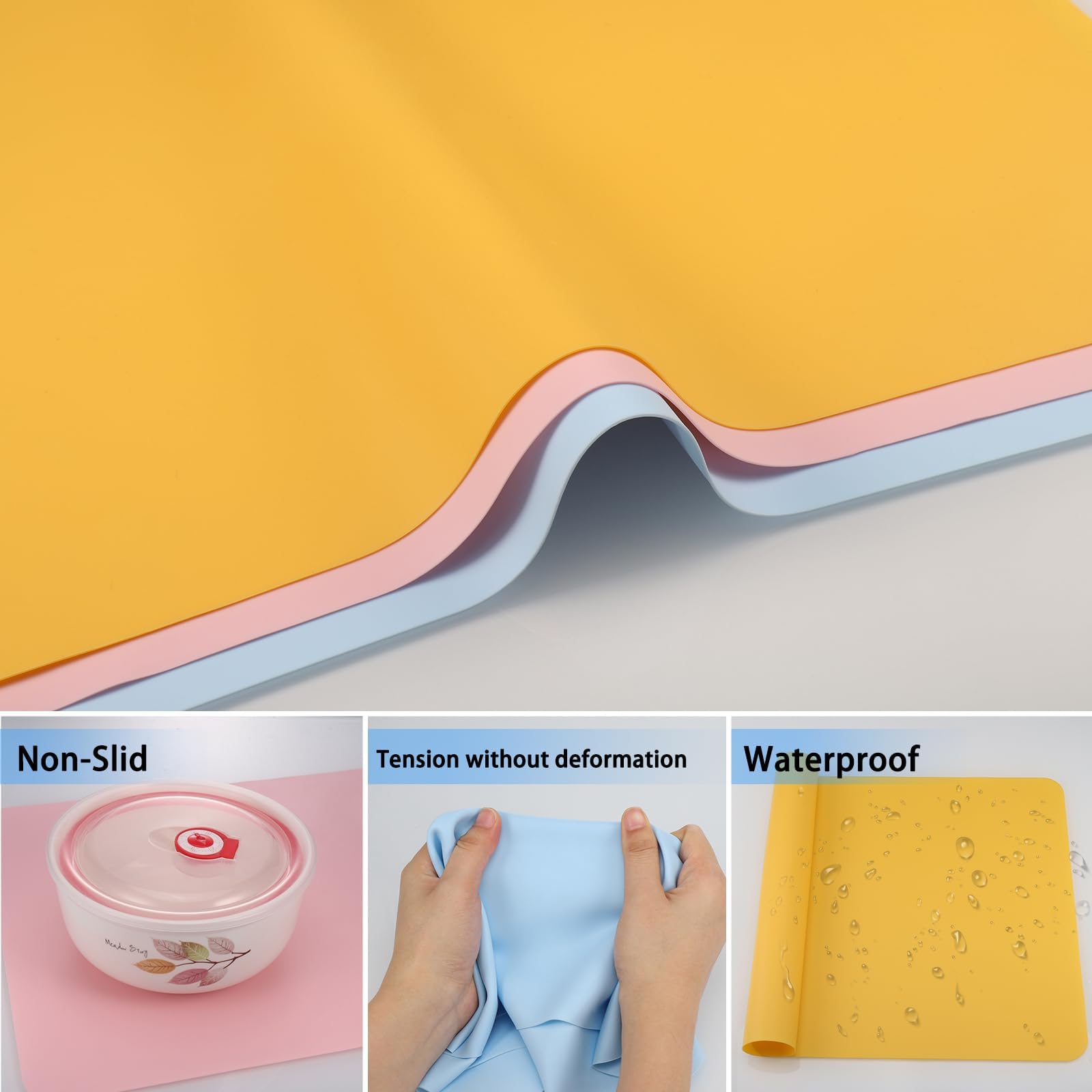 Siliconen Matten, Groot, 70 X 50 Cm, Mat Voor Epoxyhars Knutselonderlegger Knutselmat Schilderonderlegger Kinderen Antislip Onderlegger Placemat Tafelmat 1305469581