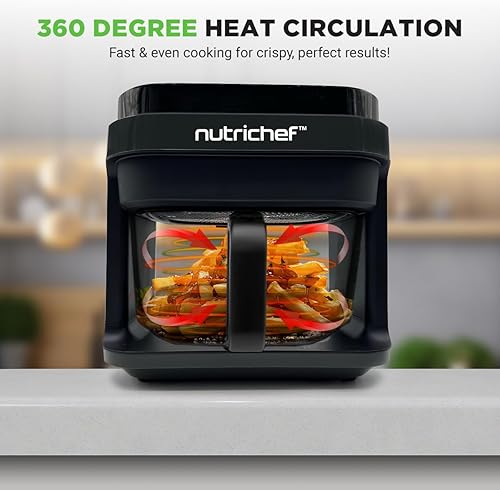 Miniatura 4 de Nutrichef Freidora de aire de 5.8 cuartos de galón  8-1 modos de cocción preestablecidos  Tazón transparente para obtener los mejores resultados de