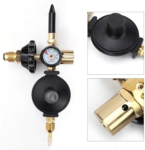 PMU Globo de ahorro de helio  Inflador de flujo de aire y regulador con indicador  Apagado automático de doble lámina de látex relleno de globos