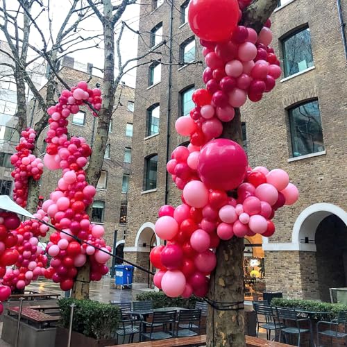 Image of PartyWoo Hot Pink Balloons 50pcs Magenta Fuchsia Color 12 Inch | Balloons for Baby Shower Gender Reveal Engagement Bachelorette Wedding Bridal Shower Anniversary Party Decorations Pink-Y12