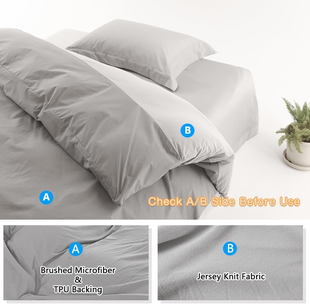 Waterproof Duvet Quilt Protector Cover Double, Single Side Waterproof Protective Cover - Image 3