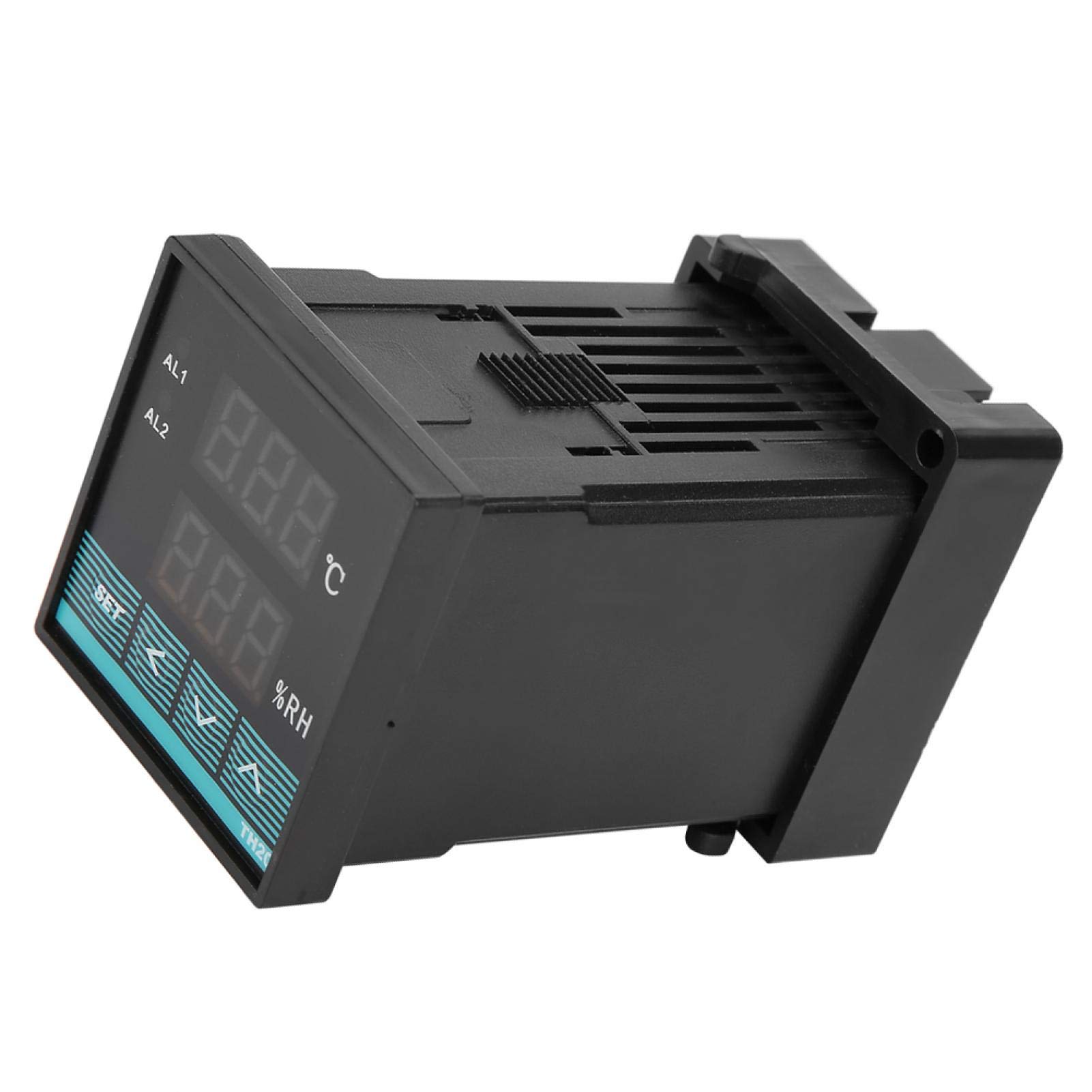 Controlador de temperatura, termostato controlador digital de temperatura y humedad con salida de relé -19,9 ℃ ~ 80,0 ℃ 0,0~99,9 ％ RH para gabinete de distribución