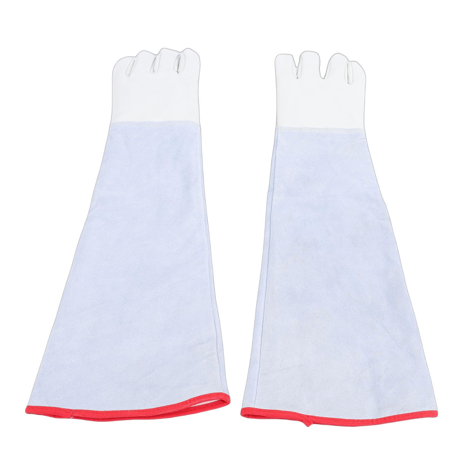 Rękawice Przeciw Zamarzaniu, do Pracy z Suchym Lodem, Ochronna, Skórzana, długość 60 Cm, Kriogeniczne, Odporne na Wysokie Temperatury, Laboratorium, przemysł, Gaśnice, Izolacja
