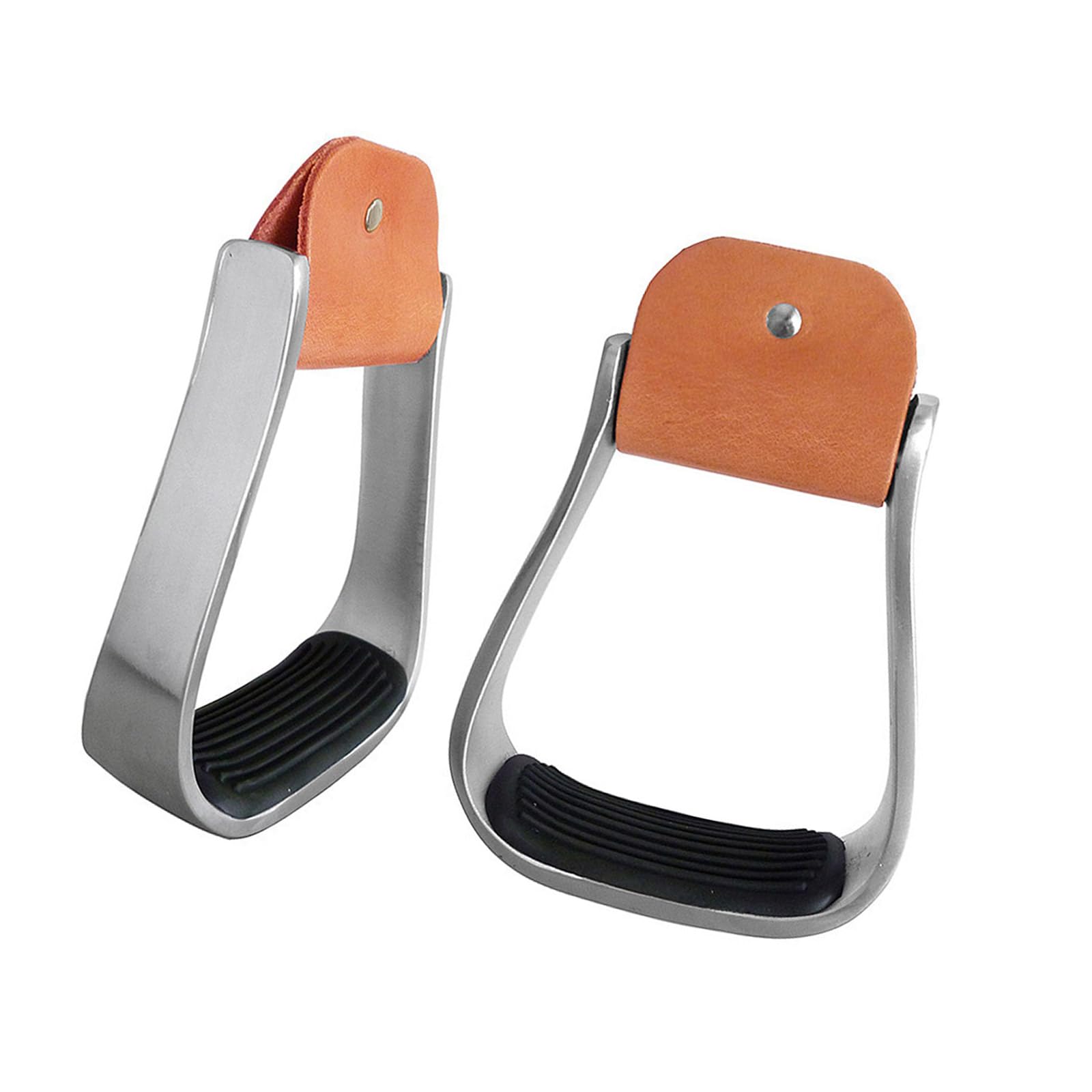 Staffe Western Imbottite in Alluminio Staffe Leggere per Equitazione per Selle per Forniture per Equestri Sicurezza Copriscarpe Sicurezza con Tappetino in Gomma Antiscivolo