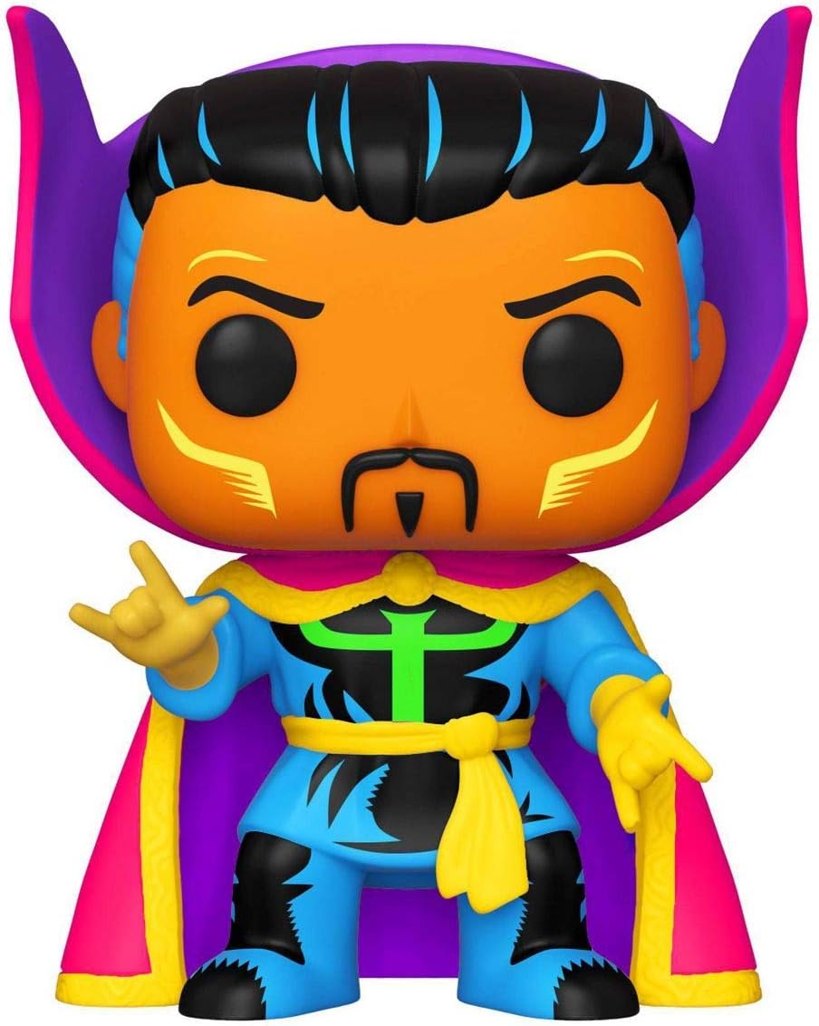Iron Thor Strange America Blacklight Exclusive Figure Pop! Marvel Heroes Bundled with Captain Soldier + Sorcerer Dr. + Norse God + Iron Man 4 Items