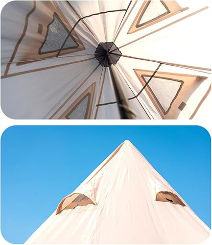 Miniatura 4 de Tienda de campaña Tipi india al aire libre ultraligera Tienda de campaña pirámide familiar para mochileros, camping, senderismo, bushcraft, viajes,