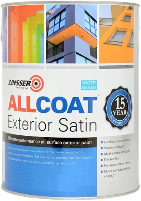 Zinsser Allcoat Exterior Satin Anthracite Grey RAL7016 (1L)