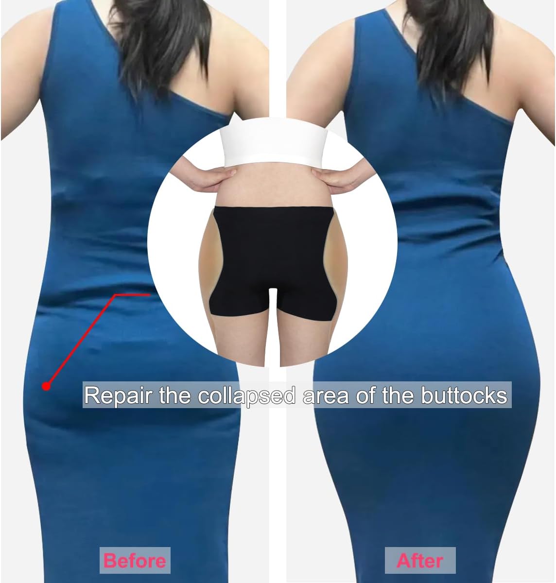 Adhesive Silicone Hip Pads For Women Very Soft Lifter Butt Enhancer Shapewear Thick Realistic Hip Dip Filler pad