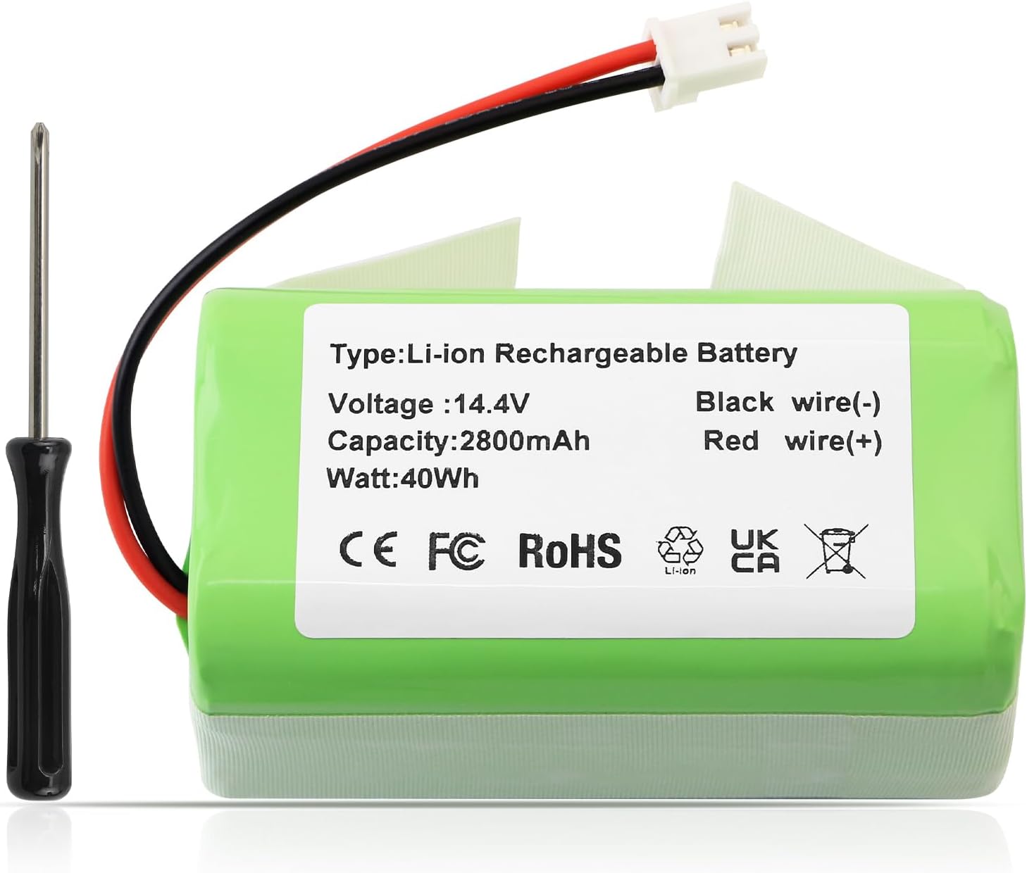 Replacement for Shark Ninja Battery RVBAT85002 RVBAT85003 RVBAT85004 RVBAT85005 RV2001 RV2310 RV2400 RV2500 RV2600 AV251 AV2510 AV2511 AV2501 RV2000 RV2001 RV2302AE RV2600WD RV2402WD UR1000SR UR1005SR