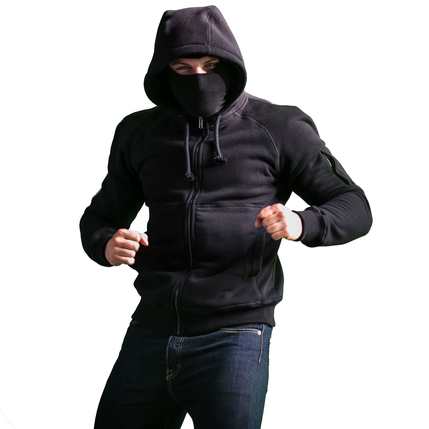 PGWEAR Herren Kapuzenjacke Smuggler mit abnehmbarer Sturmhaube in schwarz I Ultras