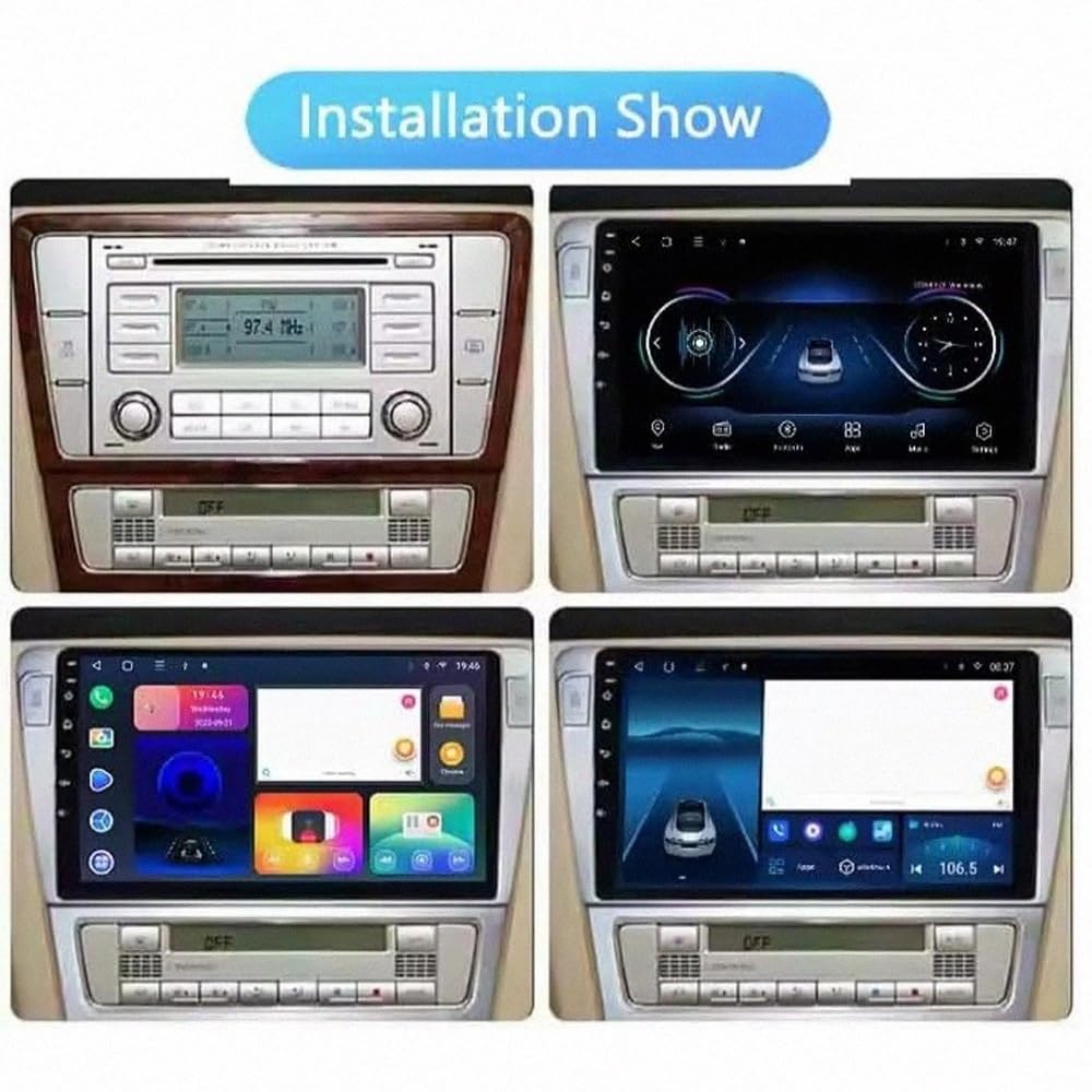 Touchscreen Auto Radio per Volkswagen VW Tiguan 5N 2007-2016 Wireless Carplay Android Auto Stereo Bluetooth Ips con Pantalla Táctil con Gps Navigatore/Swc/Mirror, 4 Nucleo 4G+64G